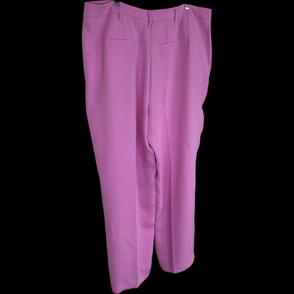 Candace Cameron Bure Petite Darted Full Straight Leg Pant Neon Pink 20P NWOT - Picture 5 of 14